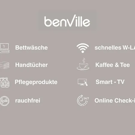 Benville - 54qm Fuer 5 Personen - Ruhige Lage & Stellplatz - Wlan - Zentral - Fahrradkeller Apartmán *