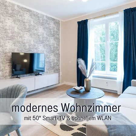 Apartmán Benville - 54qm Fuer 5 Personen - Ruhige Lage & Stellplatz - Wlan - Zentral - Fahrradkeller *